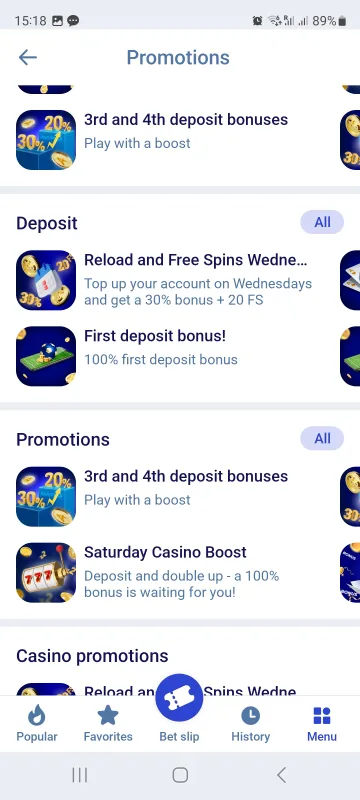 Paripesa promotions